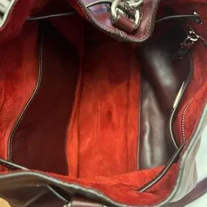 Prada | Bags | Prada Granatorubino Soft Calf Leather Cinch  display picture 1